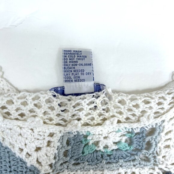 Vintage BEA CLASSICS Crochet Sweater Size L - Picture 11 of 12